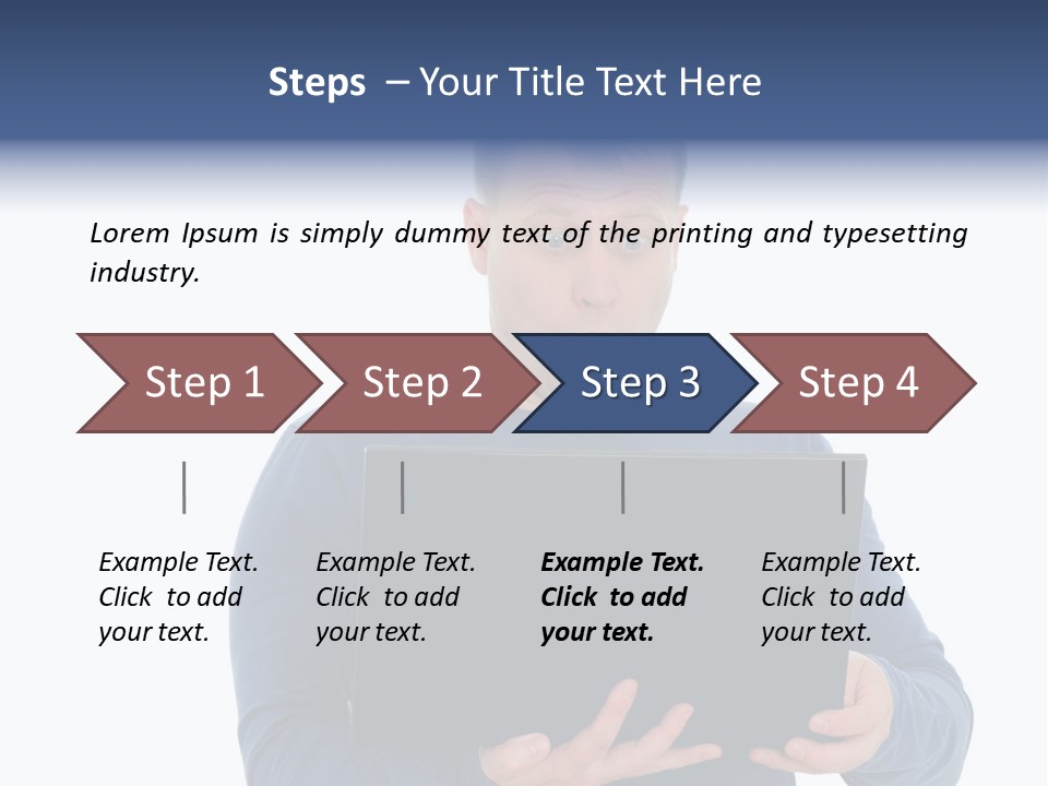 Anxiety Emotional Computer PowerPoint Template