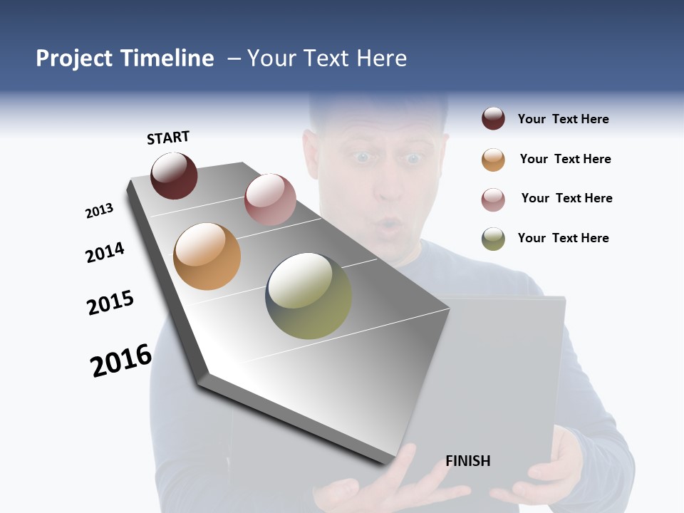 Anxiety Emotional Computer PowerPoint Template