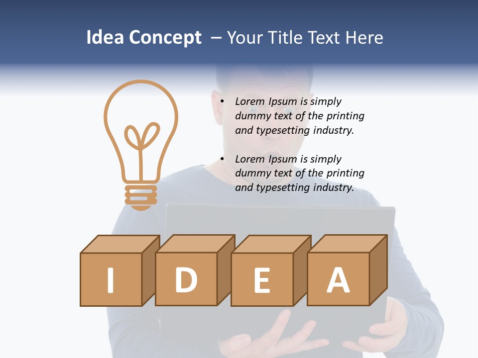 Anxiety Emotional Computer PowerPoint Template