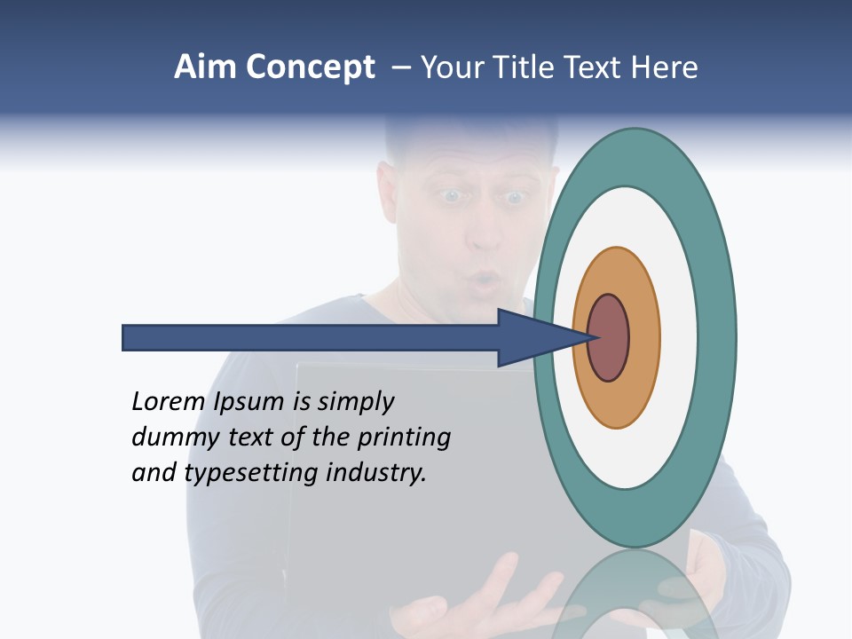 Anxiety Emotional Computer PowerPoint Template