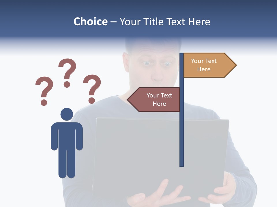 Anxiety Emotional Computer PowerPoint Template