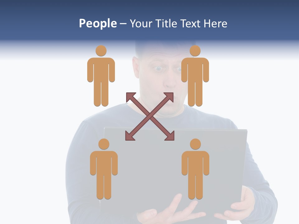 Anxiety Emotional Computer PowerPoint Template