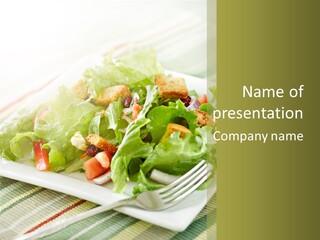 Restaurant Fresh Natural PowerPoint Template