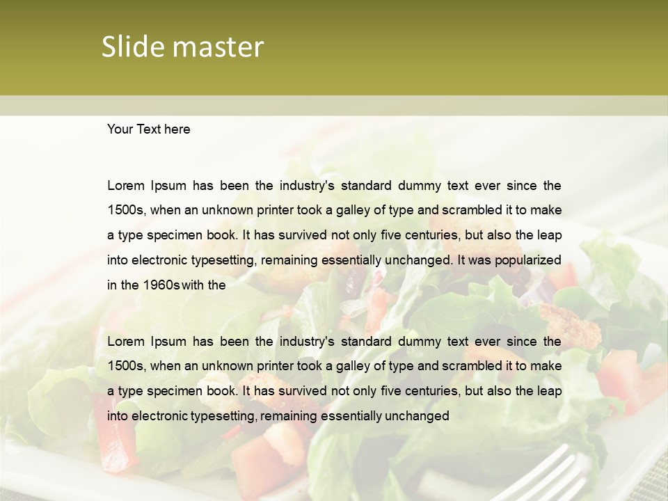 Restaurant Fresh Natural PowerPoint Template