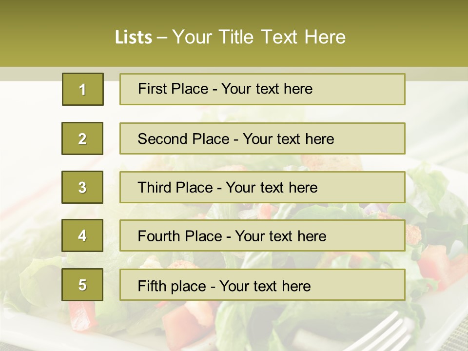 Restaurant Fresh Natural PowerPoint Template