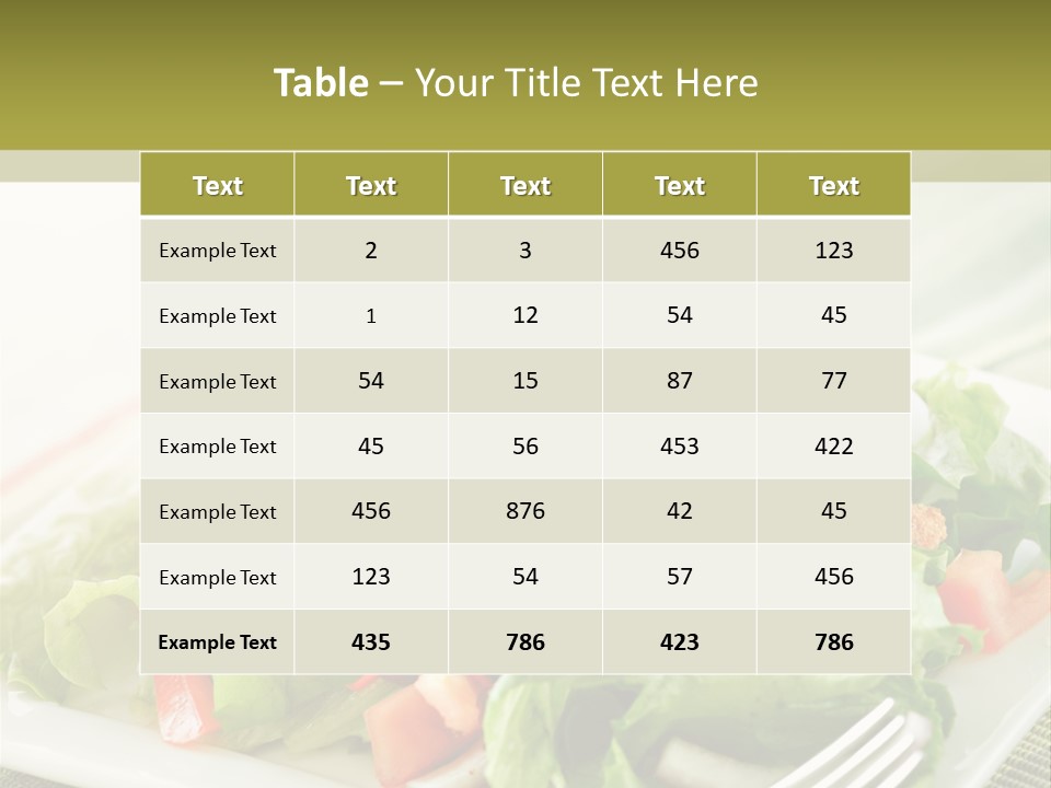 Restaurant Fresh Natural PowerPoint Template