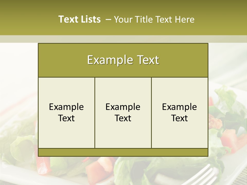 Restaurant Fresh Natural PowerPoint Template