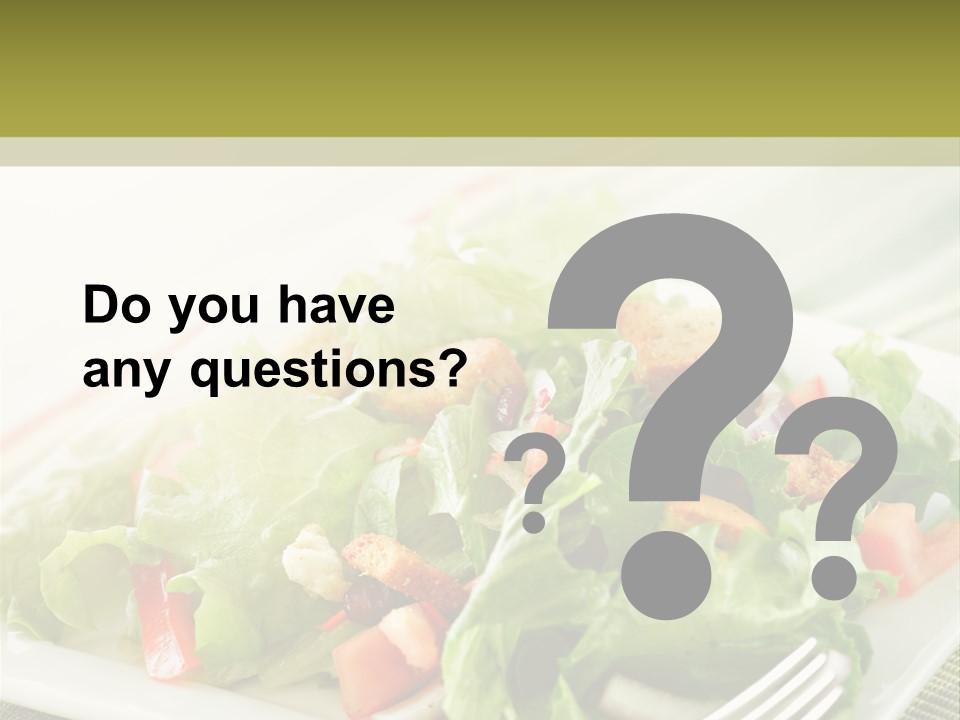 Restaurant Fresh Natural PowerPoint Template