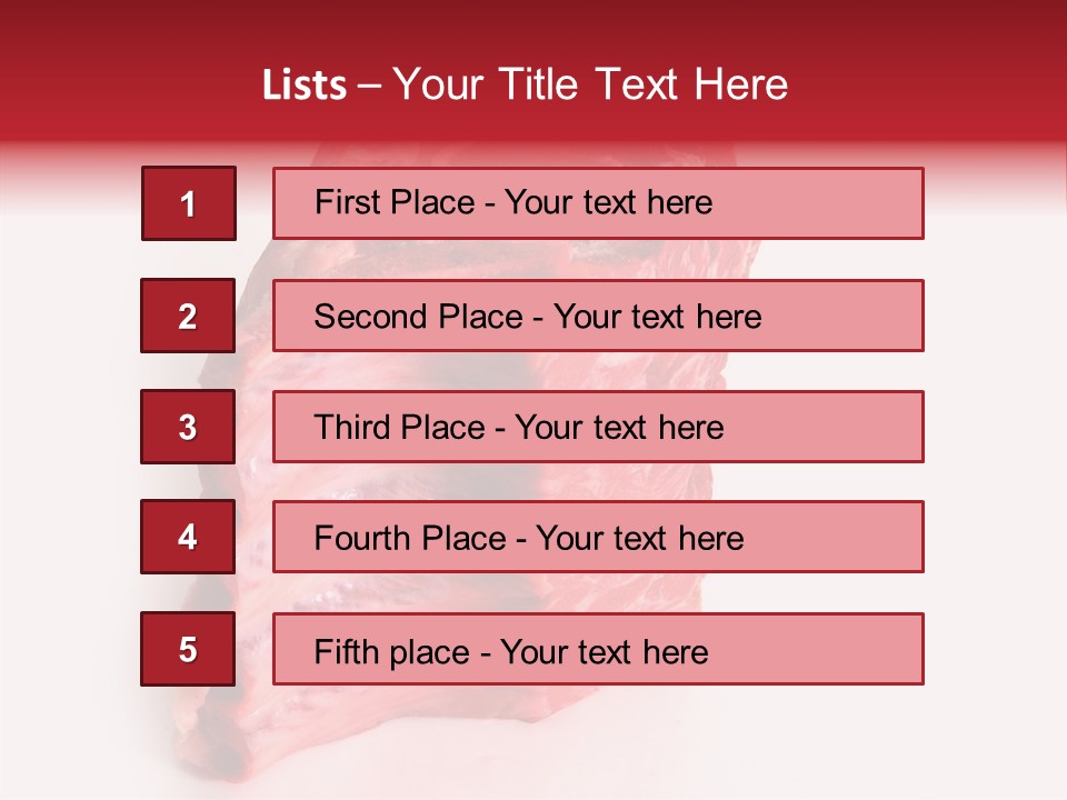 Single Beef Color PowerPoint Template