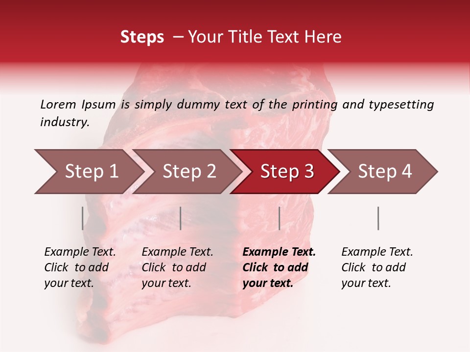 Single Beef Color PowerPoint Template
