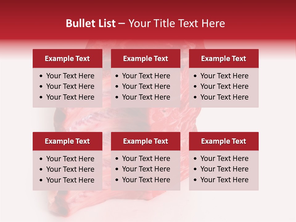 Single Beef Color PowerPoint Template