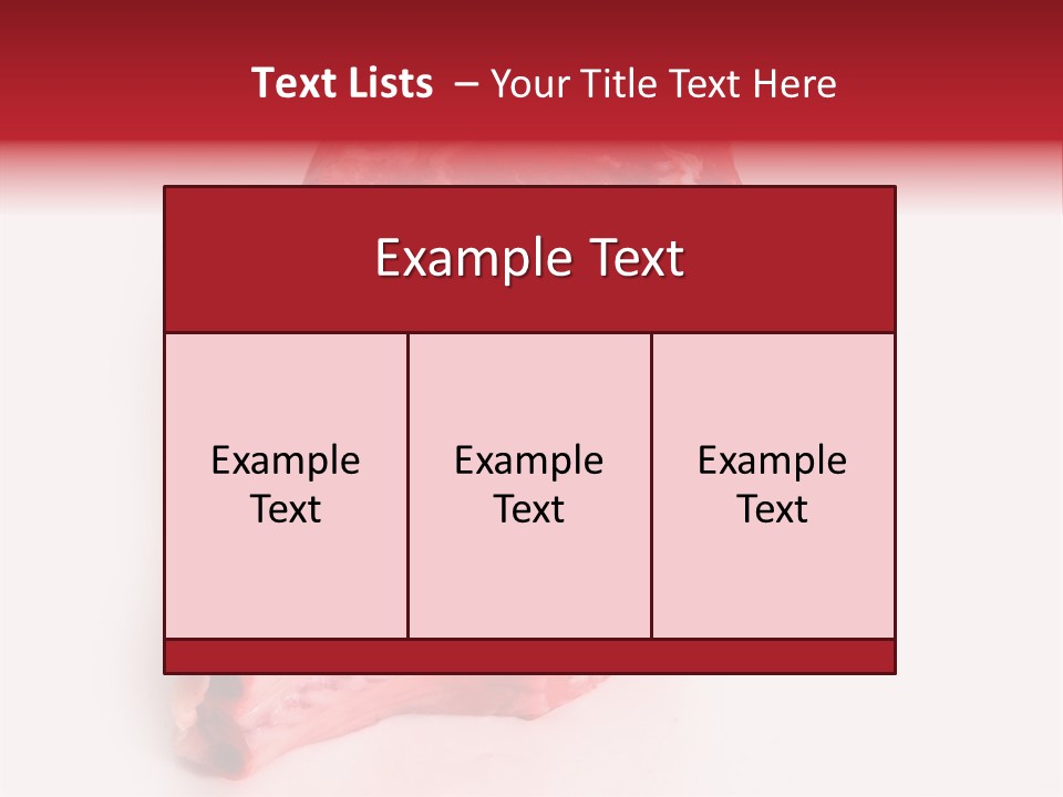 Single Beef Color PowerPoint Template