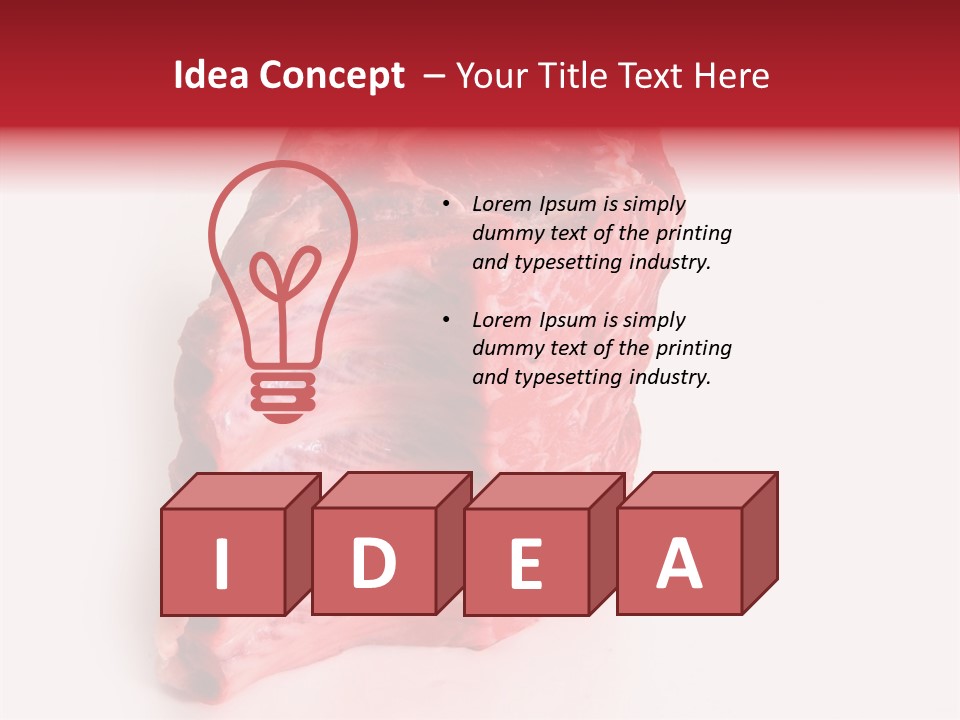 Single Beef Color PowerPoint Template