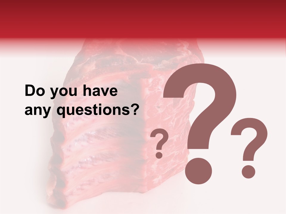 Single Beef Color PowerPoint Template