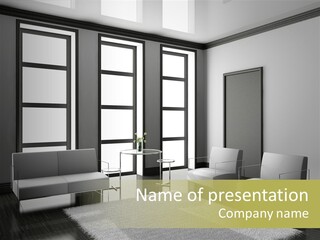 Light Apartment Architecture PowerPoint Template