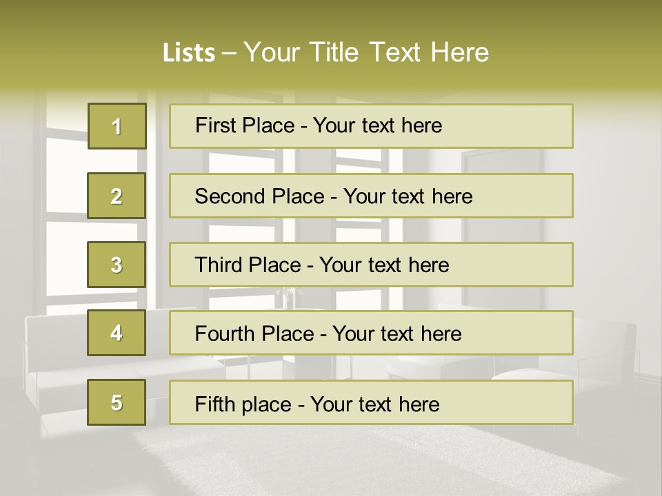 Light Apartment Architecture PowerPoint Template