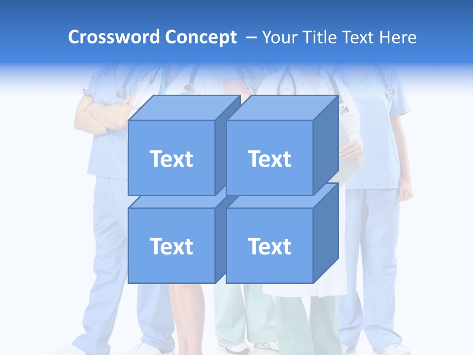 Happy Stethoscope White PowerPoint Template