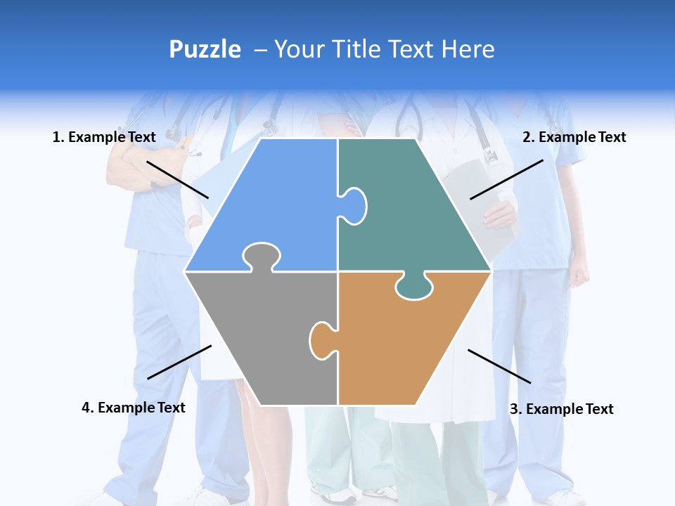 Happy Stethoscope White PowerPoint Template