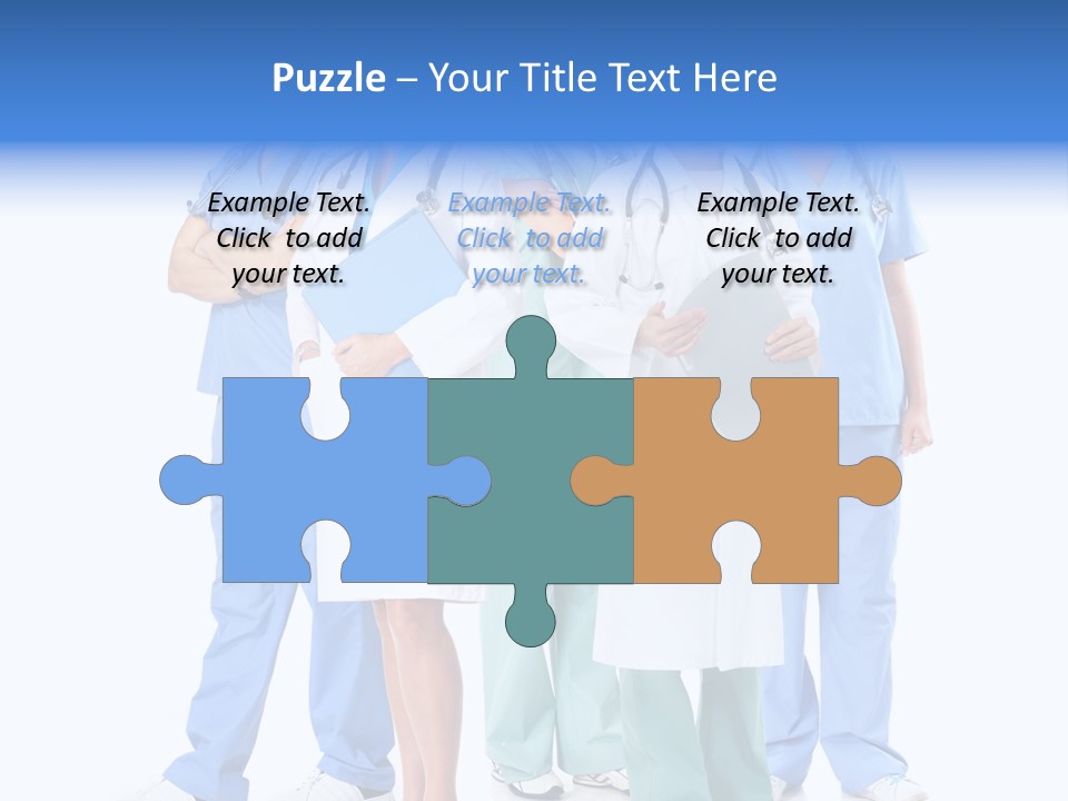 Happy Stethoscope White PowerPoint Template