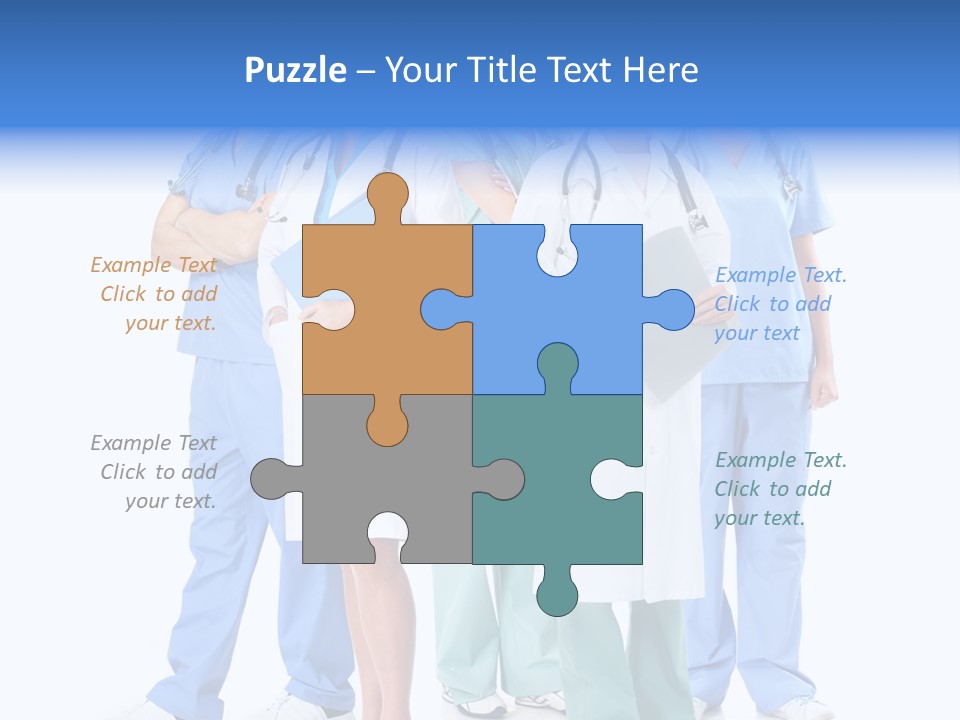 Happy Stethoscope White PowerPoint Template