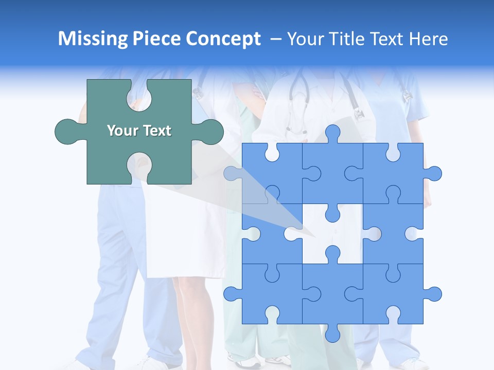 Happy Stethoscope White PowerPoint Template