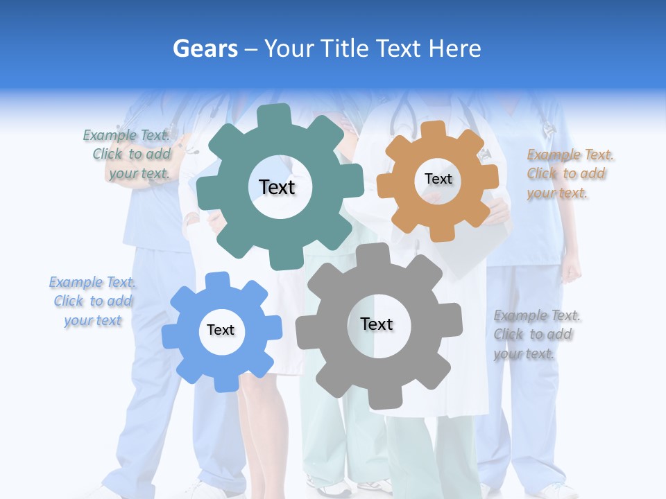 Happy Stethoscope White PowerPoint Template