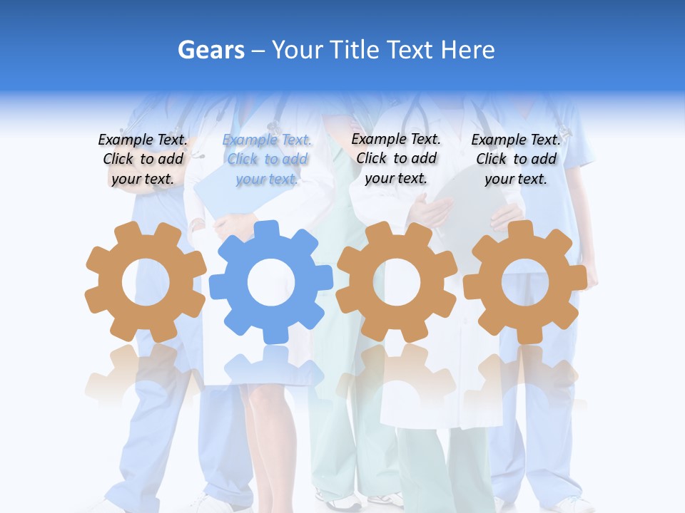 Happy Stethoscope White PowerPoint Template