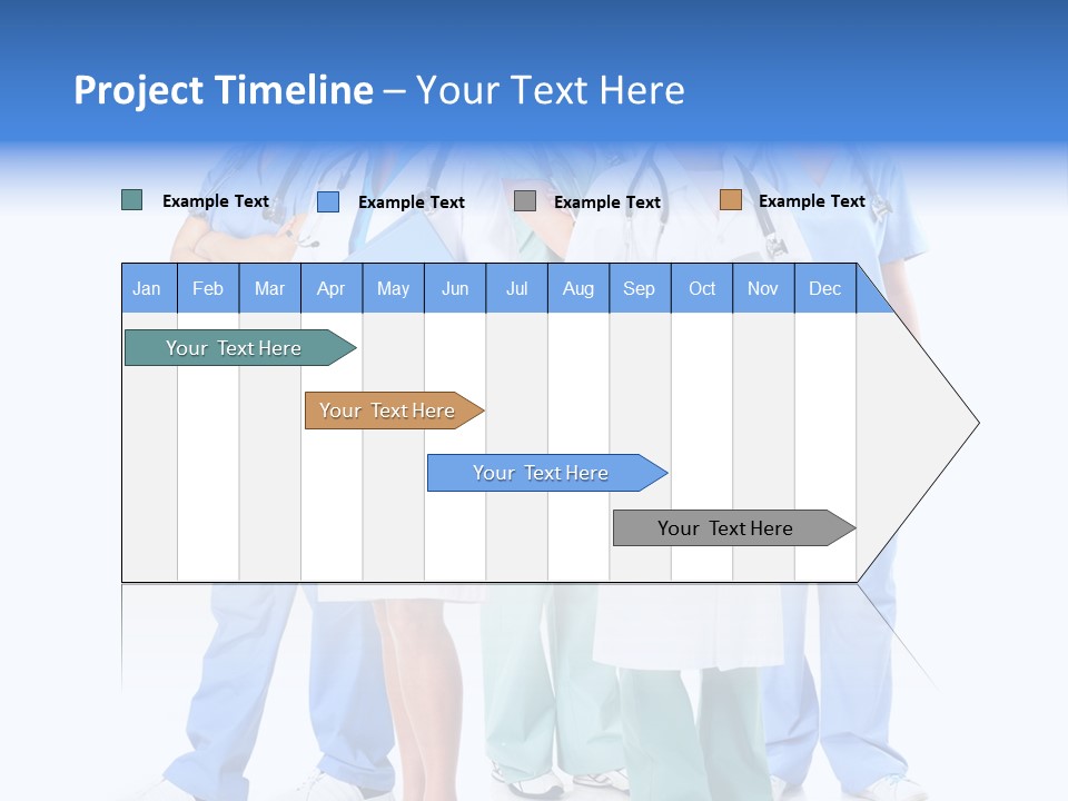 Happy Stethoscope White PowerPoint Template