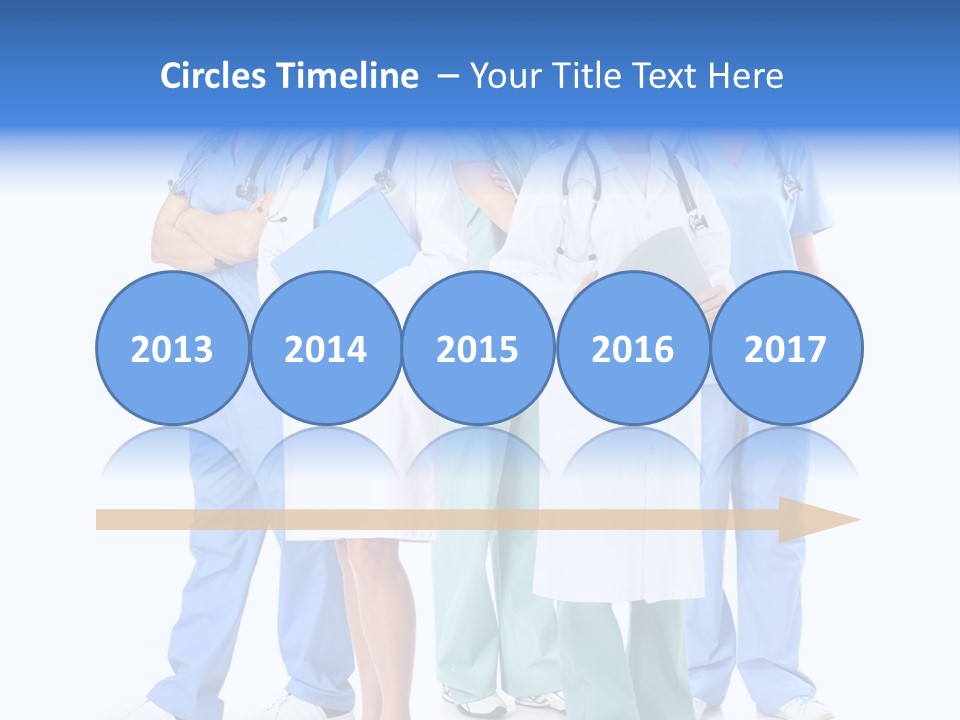 Happy Stethoscope White PowerPoint Template