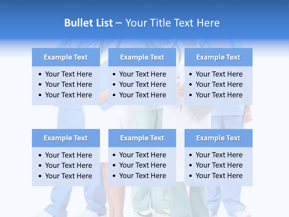 Happy Stethoscope White PowerPoint Template