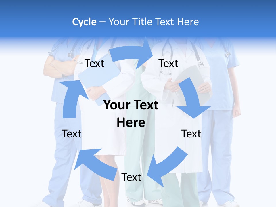 Happy Stethoscope White PowerPoint Template