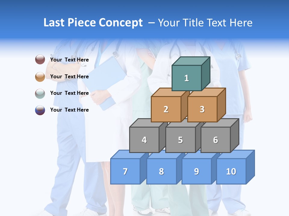Happy Stethoscope White PowerPoint Template