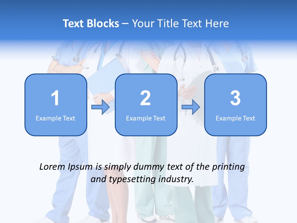 Happy Stethoscope White PowerPoint Template