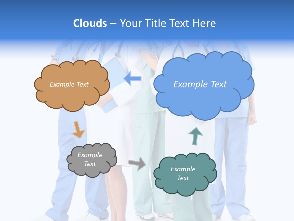 Happy Stethoscope White PowerPoint Template