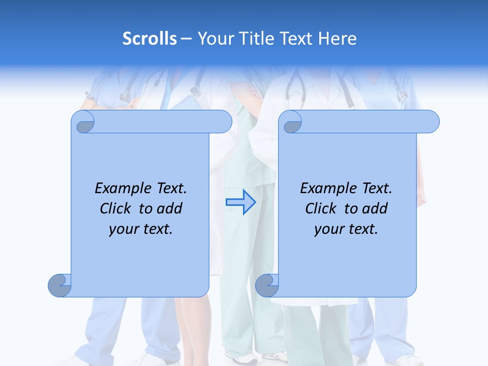 Happy Stethoscope White PowerPoint Template