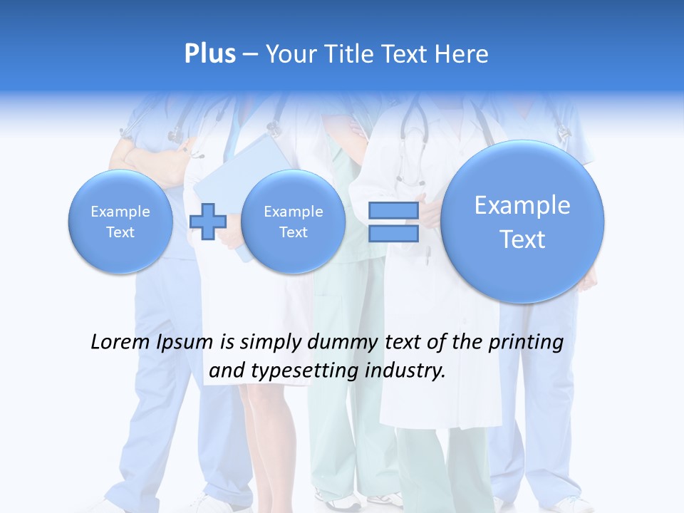 Happy Stethoscope White PowerPoint Template