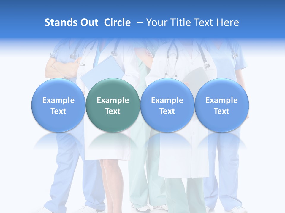 Happy Stethoscope White PowerPoint Template