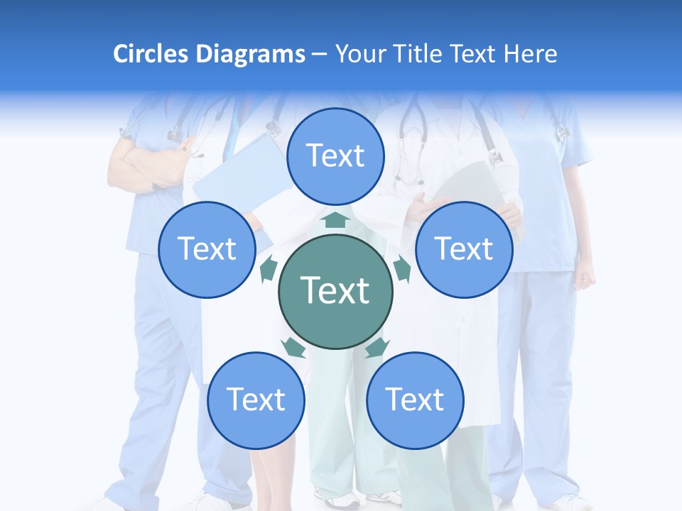 Happy Stethoscope White PowerPoint Template