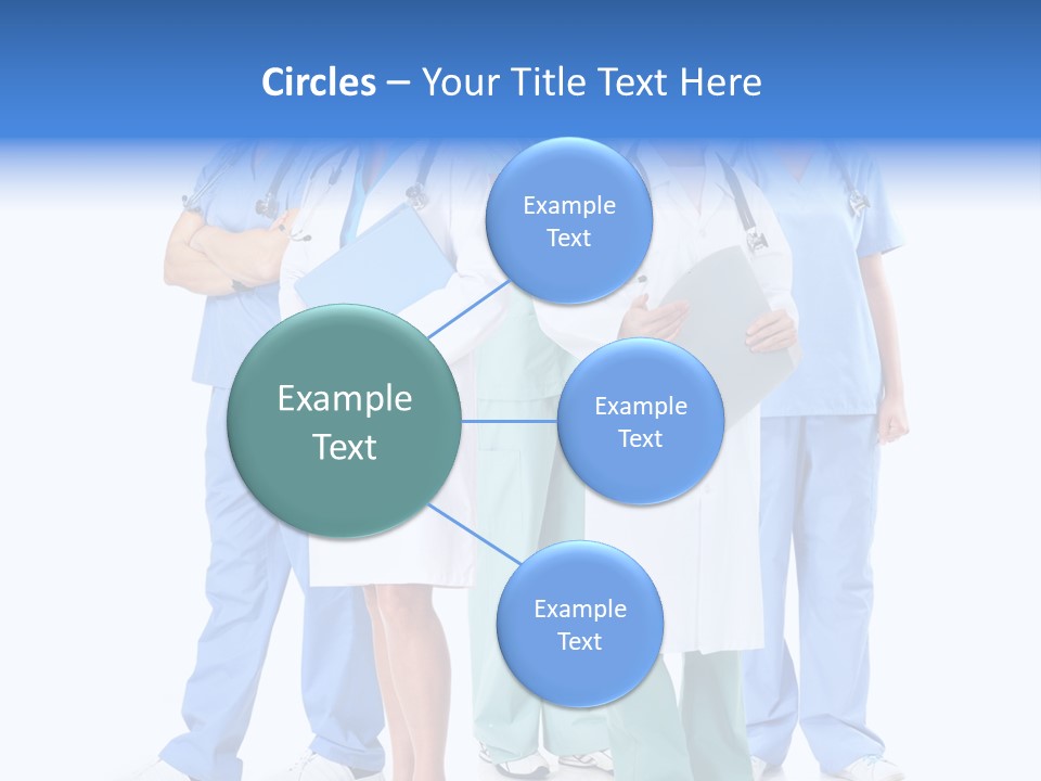 Happy Stethoscope White PowerPoint Template