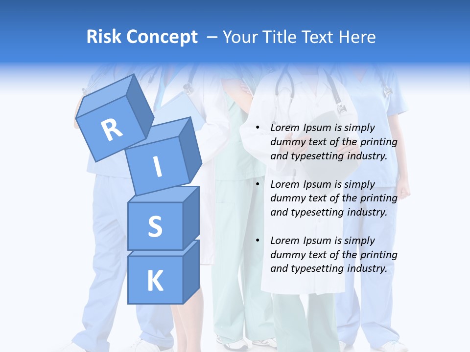 Happy Stethoscope White PowerPoint Template