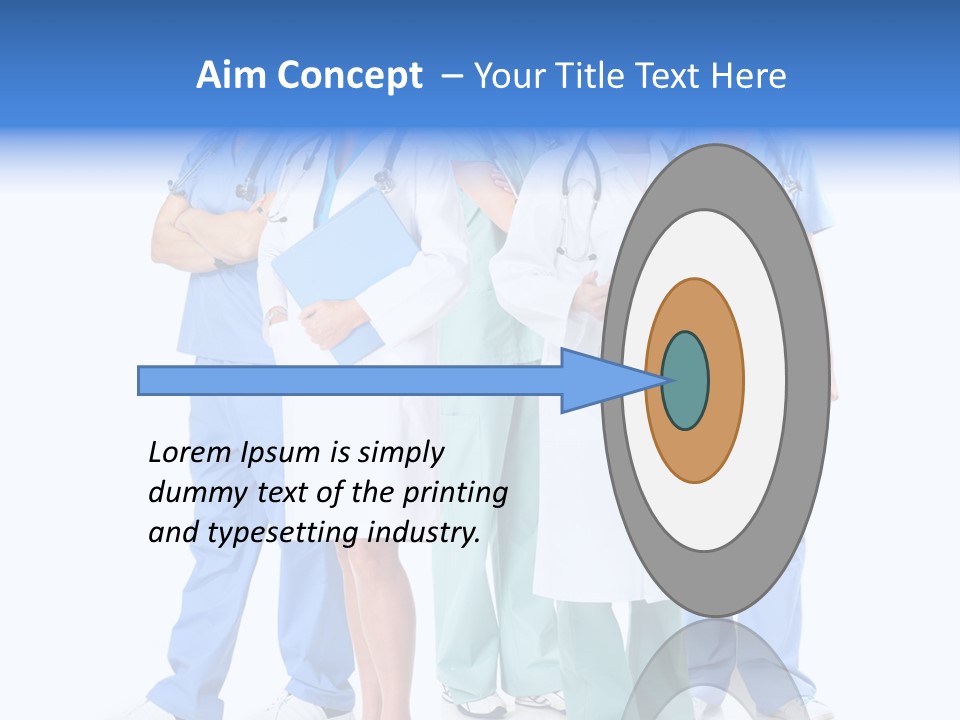 Happy Stethoscope White PowerPoint Template