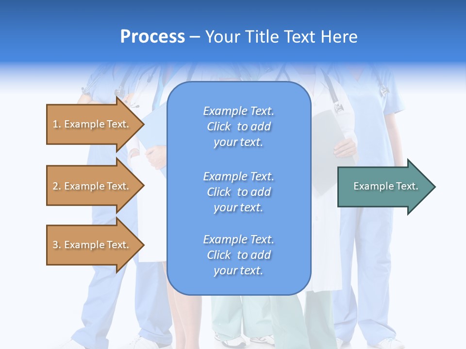 Happy Stethoscope White PowerPoint Template