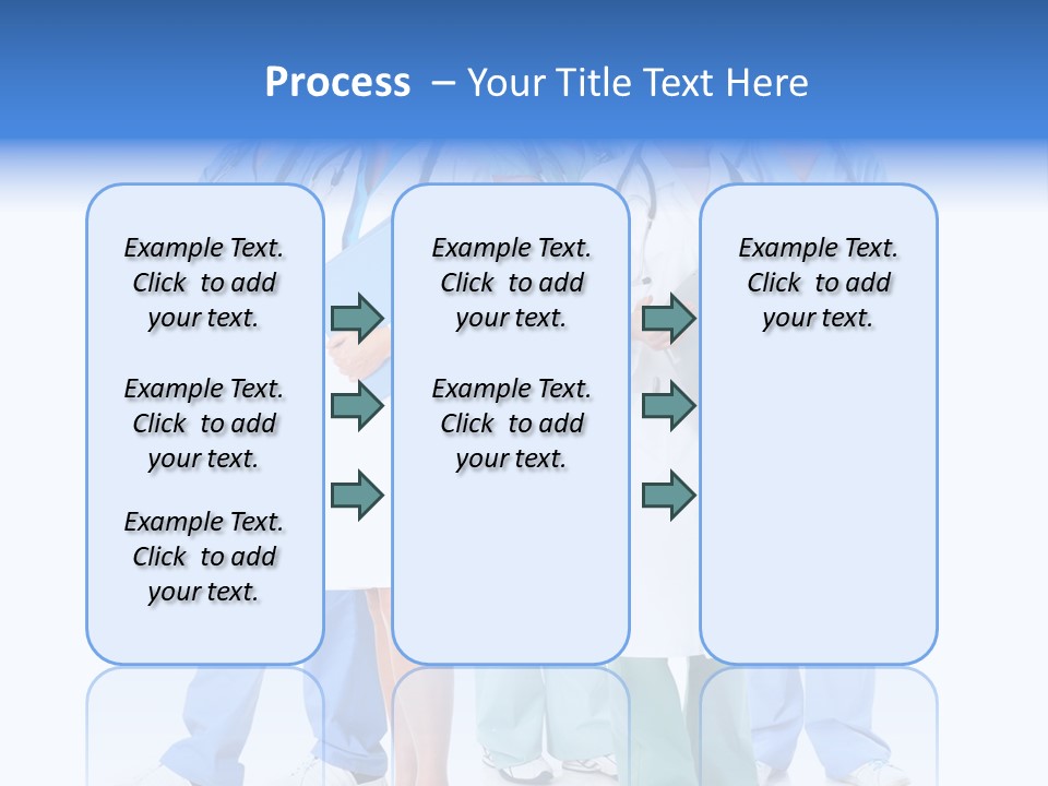 Happy Stethoscope White PowerPoint Template