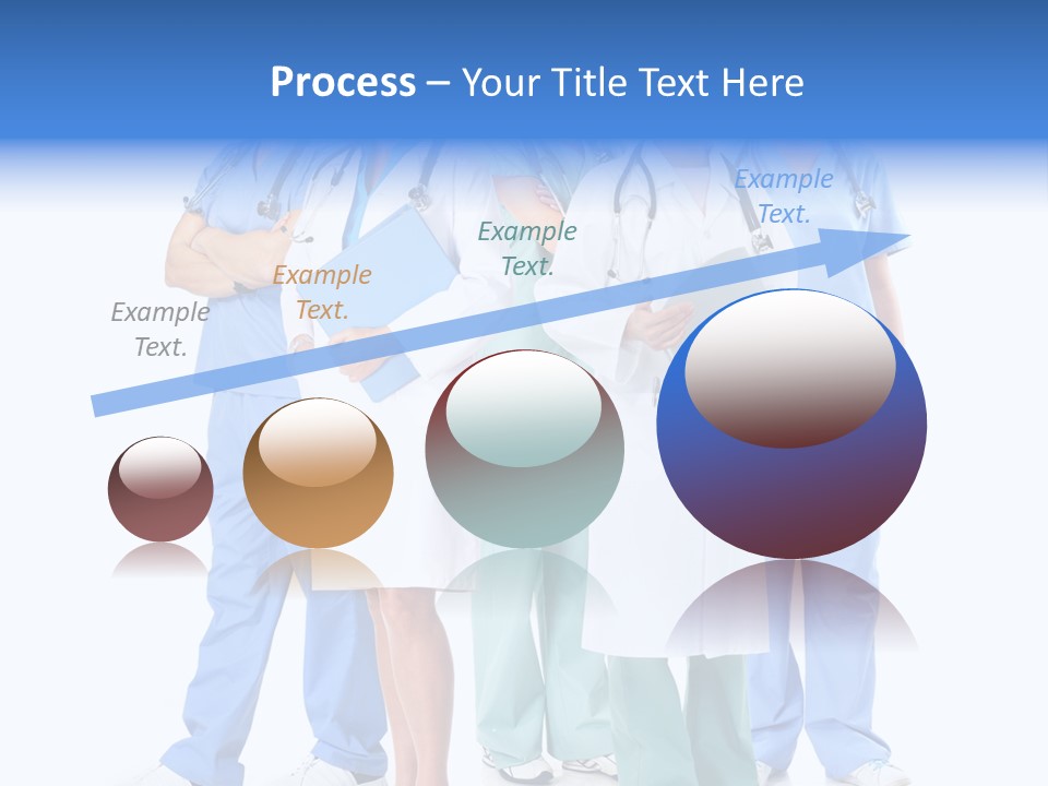 Happy Stethoscope White PowerPoint Template