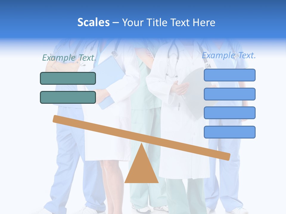 Happy Stethoscope White PowerPoint Template