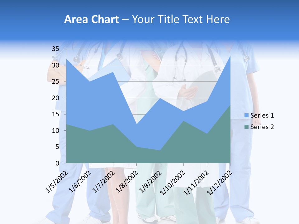 Happy Stethoscope White PowerPoint Template