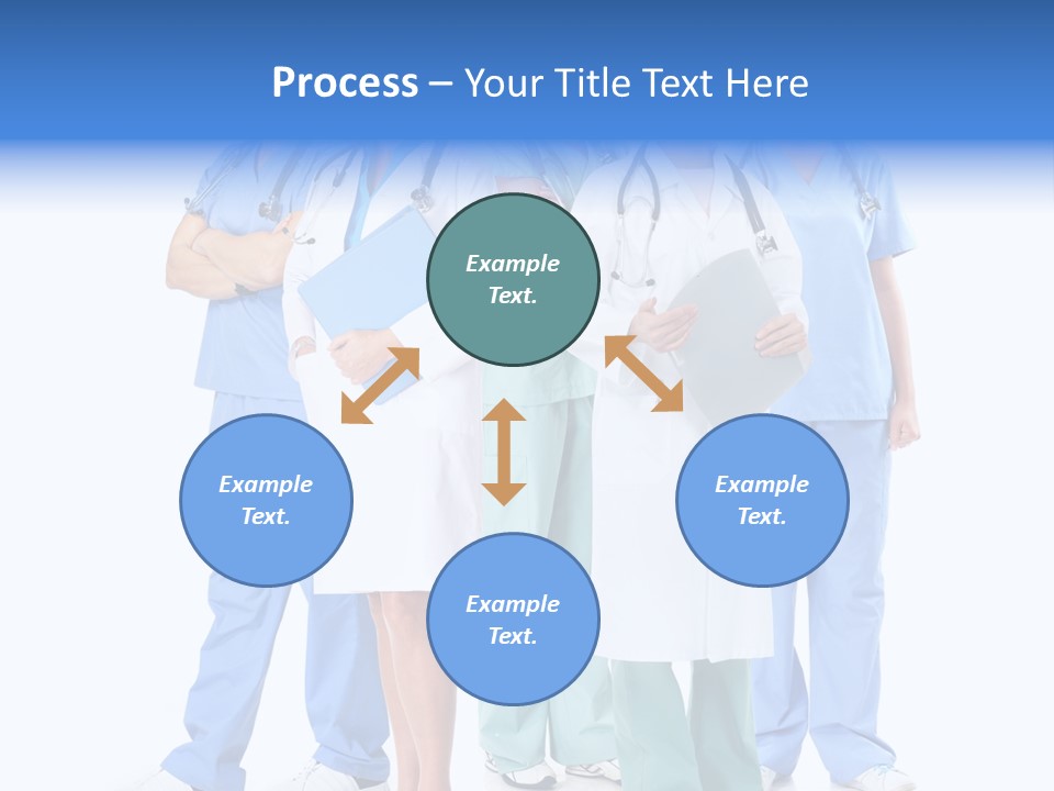 Happy Stethoscope White PowerPoint Template