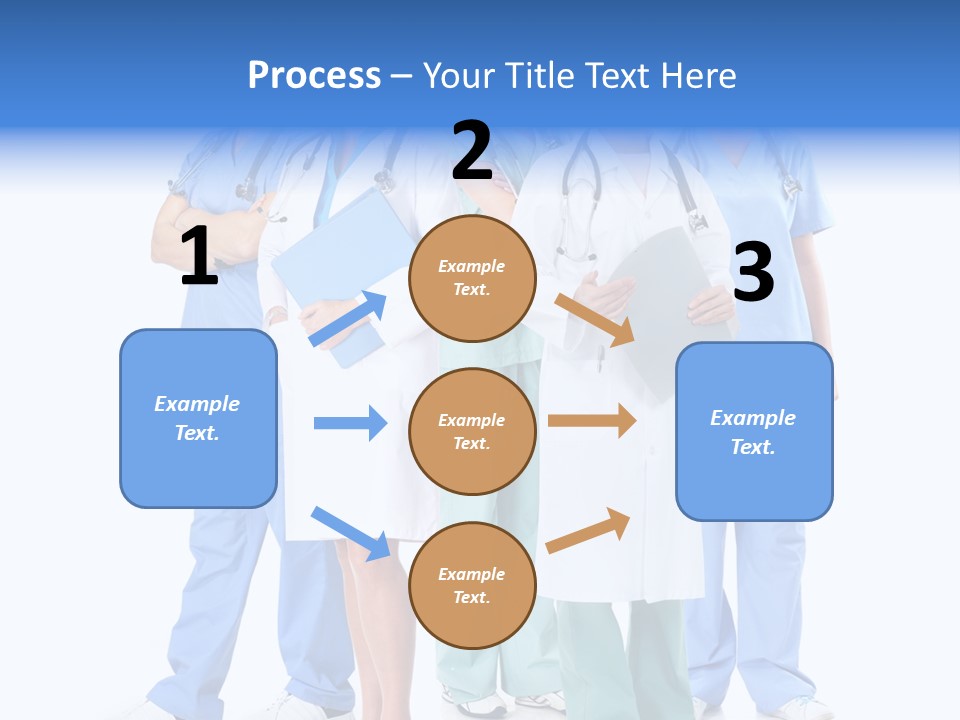 Happy Stethoscope White PowerPoint Template