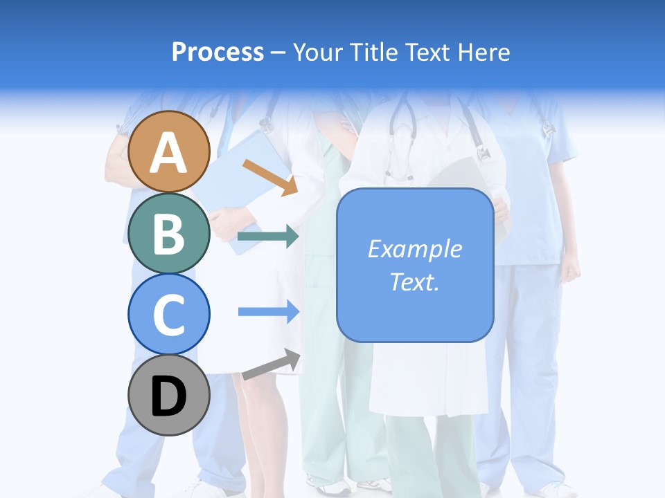 Happy Stethoscope White PowerPoint Template