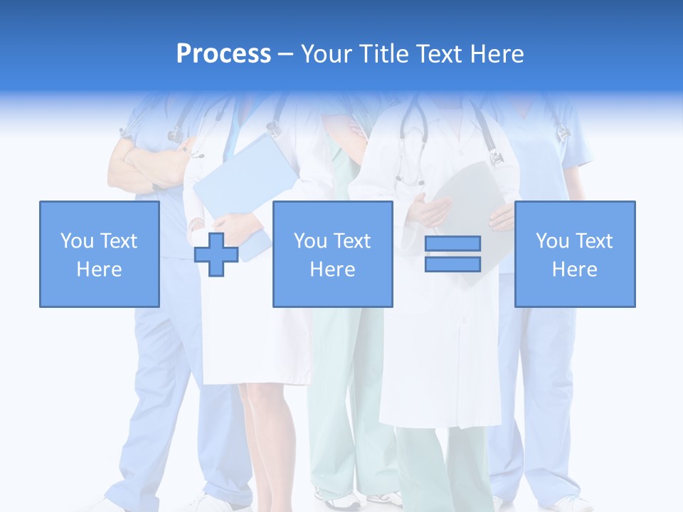 Happy Stethoscope White PowerPoint Template